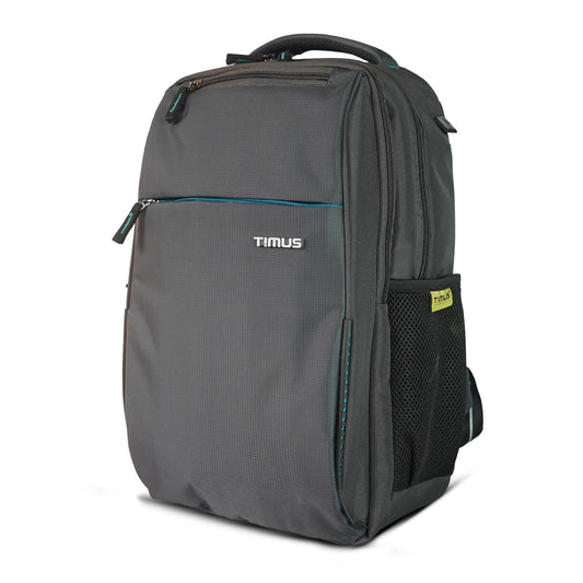 Timus Cyprus Business Smart Premium Polyester Backpack -21L | Fits Upto 15.6-inch Laptop with Ventilated Back Panel, Travel Durable Bag Ideal for Office, Travel, School
