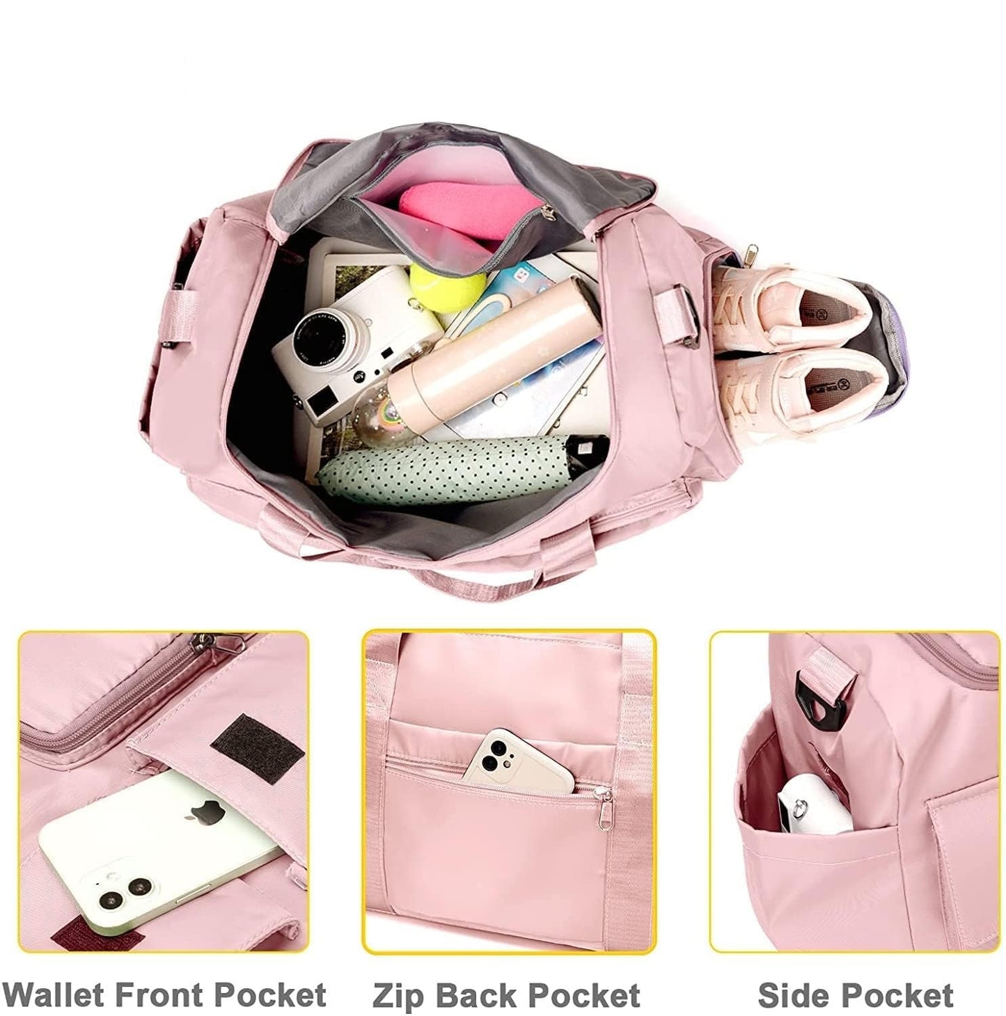 Foldable Waterproof Travel Bag – Lightweight Large Capacity Carry-On