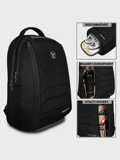 FitPack Pro by Urban Tribe – 35L Versatile Gym & Laptop Backpack for Men & Women