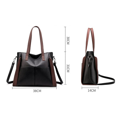 Women’s Faux Leather Tote Handbag – 2-in-1 Shoulder Bag & Crossbody (Wedding & Everyday Use)