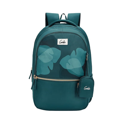 Genie ESTHER School Backpack for Girls |19 In-36 Ltr with Three Compartments, Side Pockets and Light Weight with Padded Shoulders