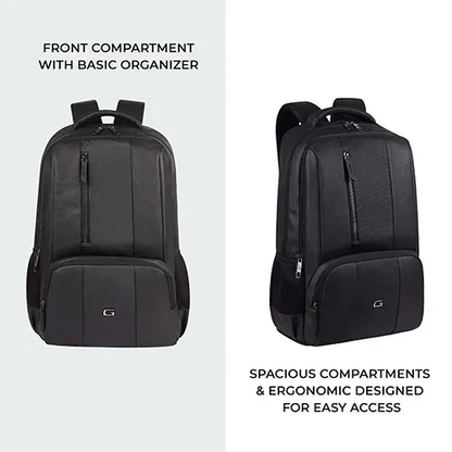 Gear Vault Faux Leather Laptop Backpack 30L