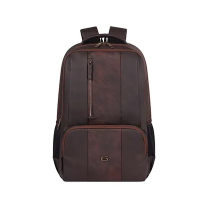 Gear Vault Faux Leather Laptop Backpack 30L