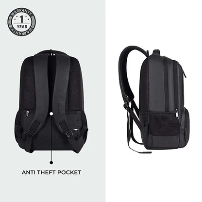 Gear Vault Faux Leather Laptop Backpack 30L