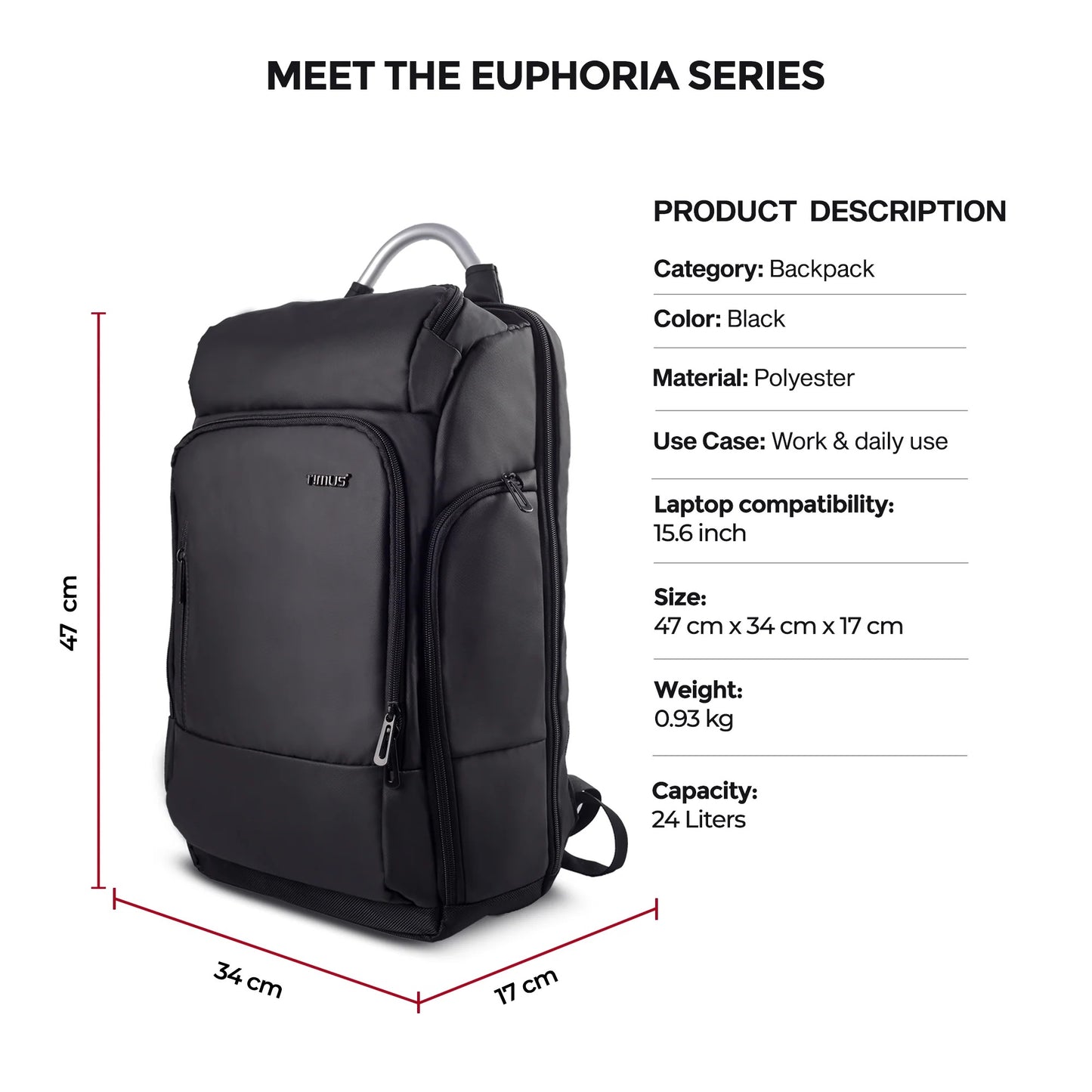Timus Seattle Professional Laptop Backpack