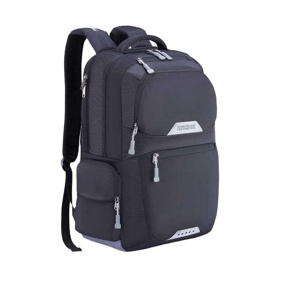 American Tourister Zipper Brett 3.0 Polyester Men's Backpack (Free Size, Black)