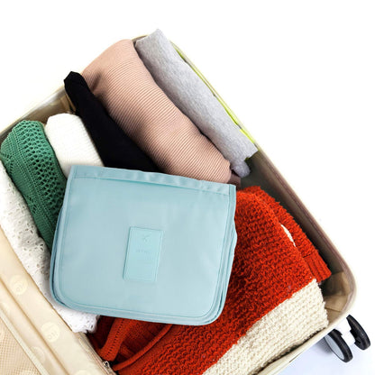 Travel Hanging Toiletry Bag – Large Capacity Waterproof Cosmetic &amp; Shower Organizer