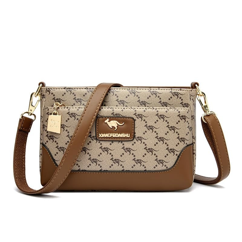 Women’s PU Leather Crossbody Bag – Lightweight Shoulder Handbag with Adjustable Strap & Zipper