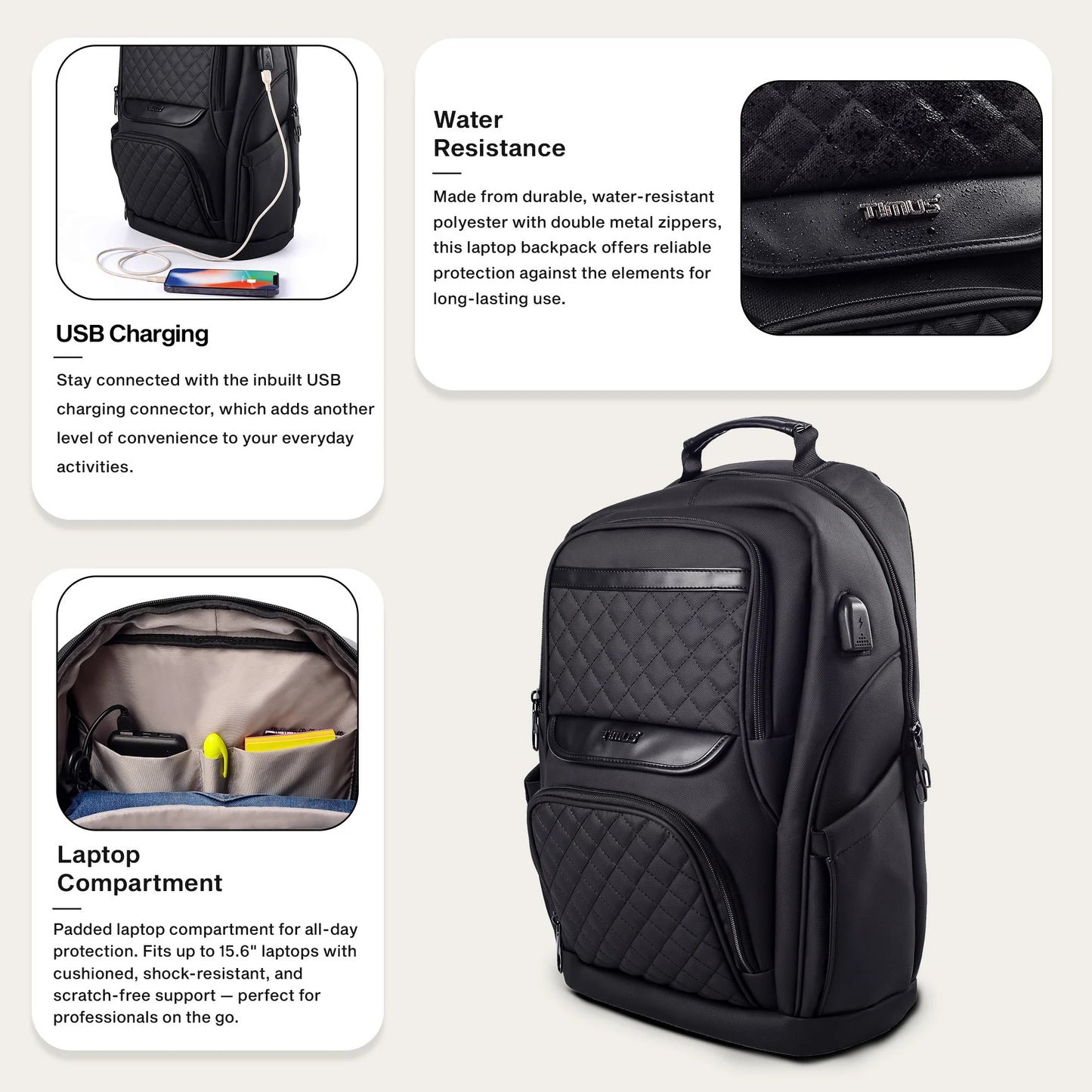 Timus Berlin Professional Laptop Backpack