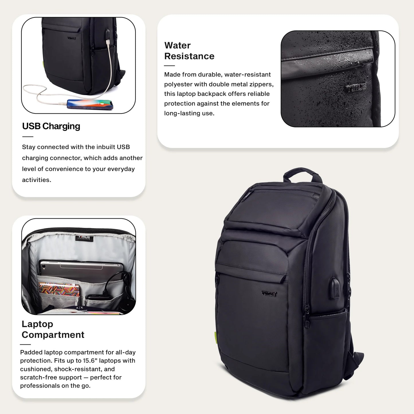 Timus Tokyo Professional Laptop Backpack
