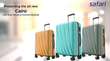 Safari Polyproplyene Hard Shell Cairo 8 Wheels, 5 Years Warranty