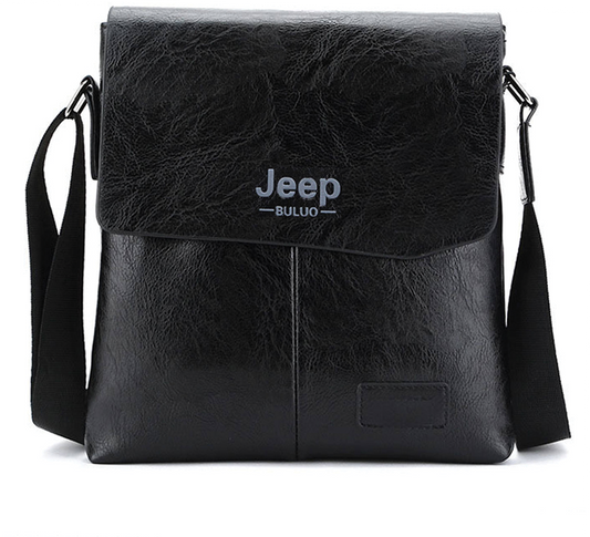 Jeep BULUO Man Leather Messenger Bag Male Cross Body Shoulder Business Bags For Men