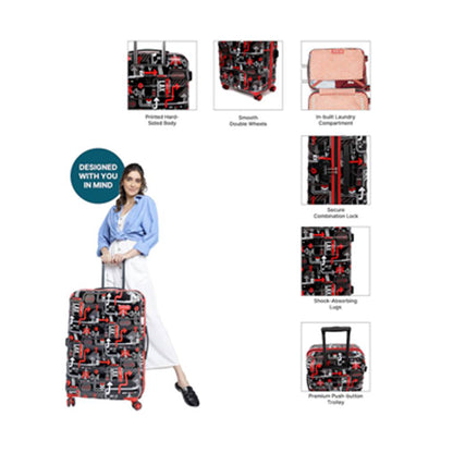 Uppercase JFK Eco Hard Shell Luggage Trolley, Suitcase for Men and Women