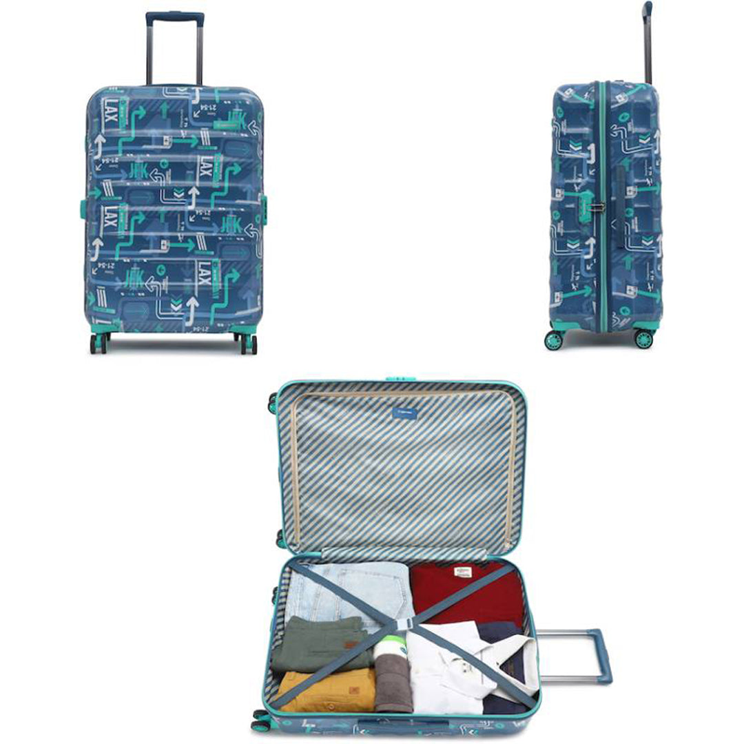 Uppercase JFK Eco Hard Shell Luggage Trolley, Suitcase for Men and Women