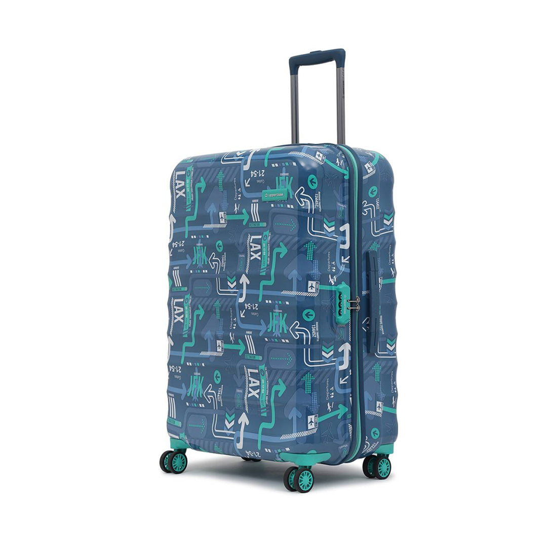 Uppercase JFK Eco Hard Shell Luggage Trolley, Suitcase for Men and Women