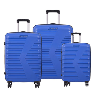 Aristocrat Karl Blue Hard Luggage Trolley