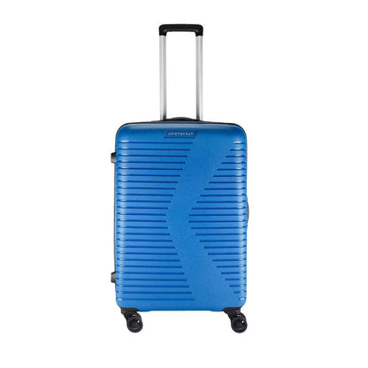 Aristocrat Karl Blue Hard Luggage Trolley