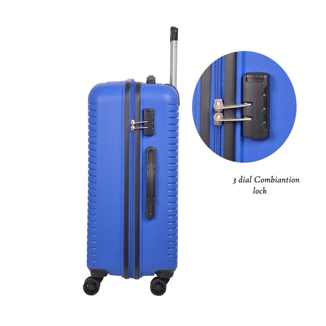 Aristocrat Karl Blue Hard Luggage Trolley