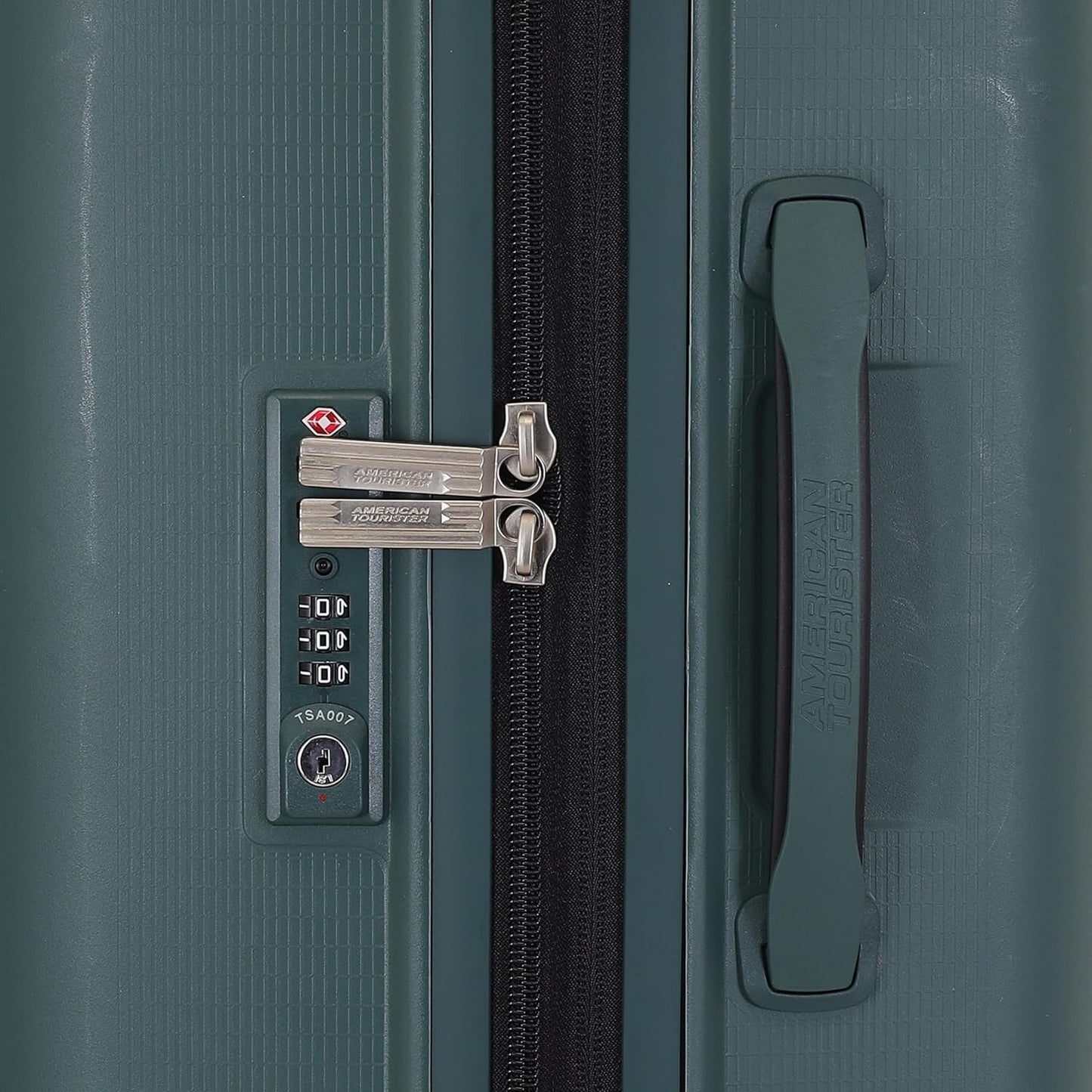 American Tourister Aerostep SL 67 CM Hard Shell 8 Spinner Wheel,Expander & Recessed TSA Lock Check-in Trolley Bag for Travel|Medium PP Suitcase with Double Zipper,Flexi Packing Straps For Unisex-Green