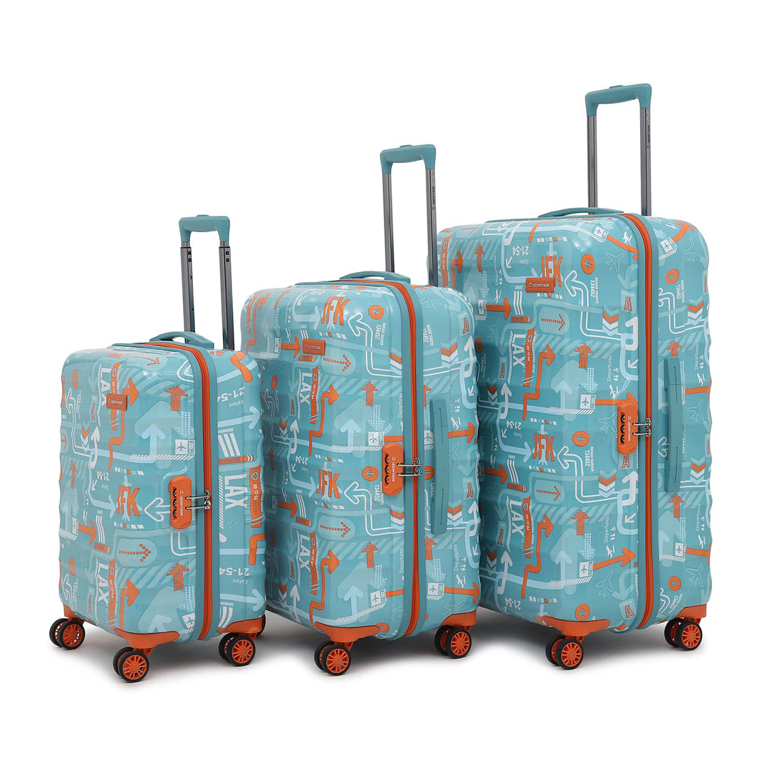 Uppercase JFK Eco Hard Shell Luggage Trolley, Suitcase for Men and Women