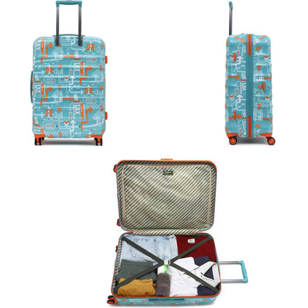 Uppercase JFK Eco Hard Shell Luggage Trolley, Suitcase for Men and Women