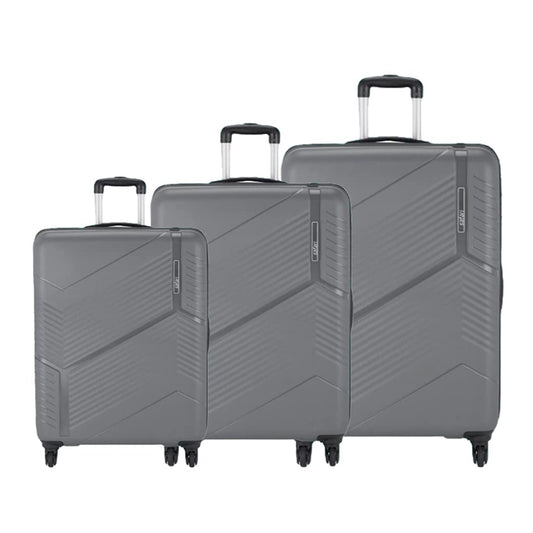 Safari Carter Hard-Sided Polypropylene 5 Years Warranty Luggage Set of 3 Trolley Bags