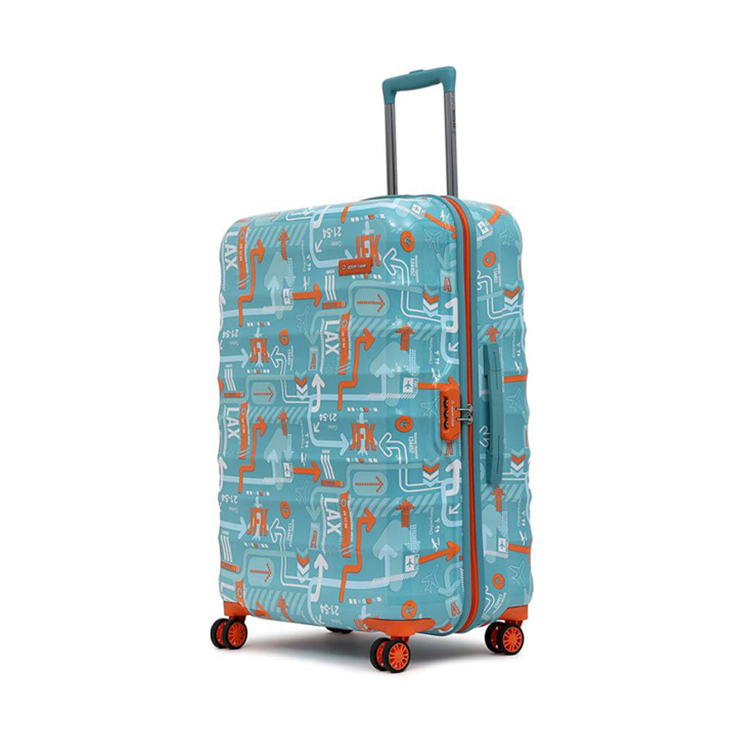 Uppercase JFK Eco Hard Shell Luggage Trolley, Suitcase for Men and Women