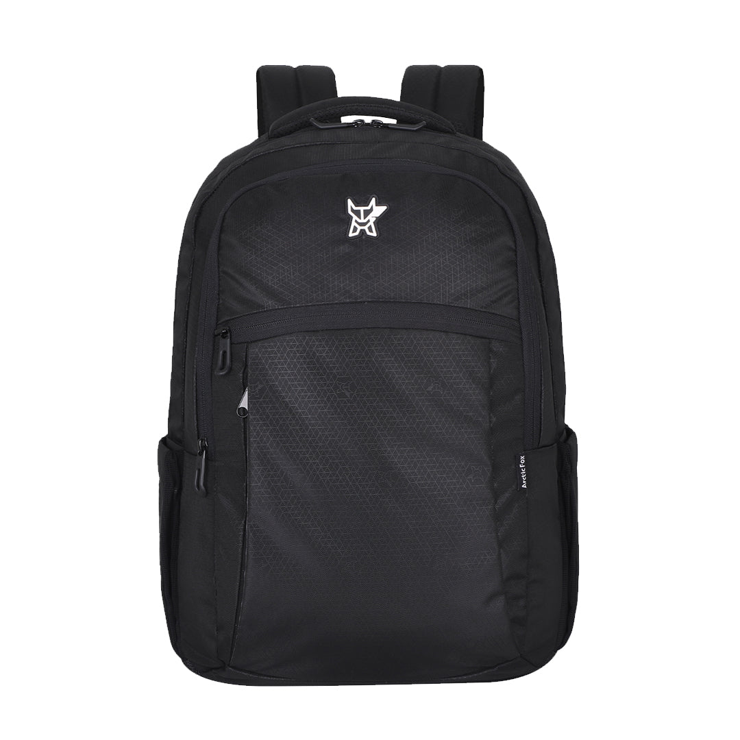 Arctic Fox Smooth Black Laptop Backpack