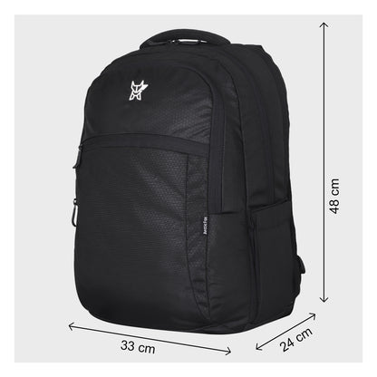 Arctic Fox Smooth Black Laptop Backpack