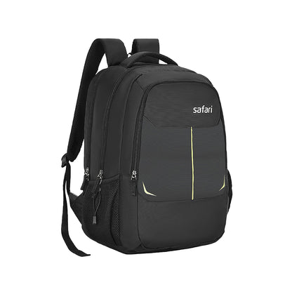 Safari Delta Plus Laptop and Raincover School backpack - Black