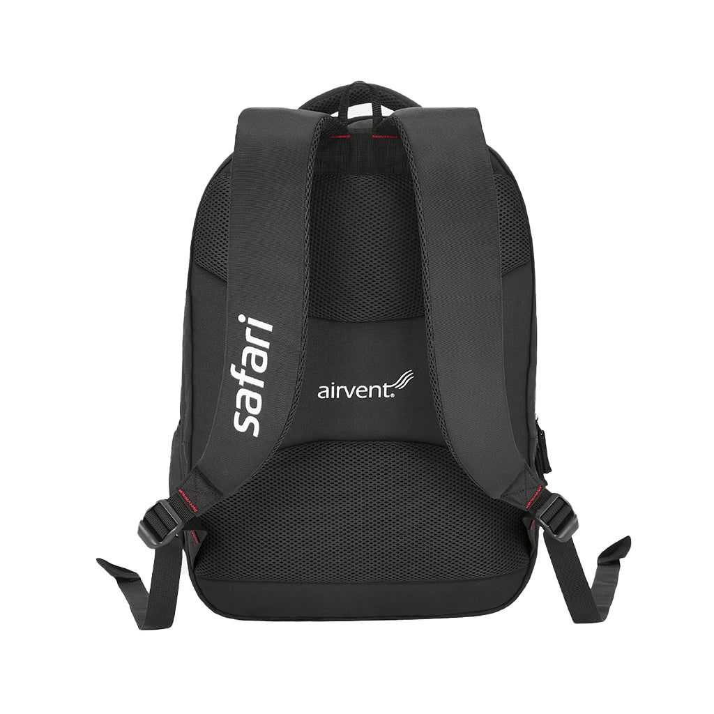 Safari Expand 2 Laptop and Raincover School backpack - Black