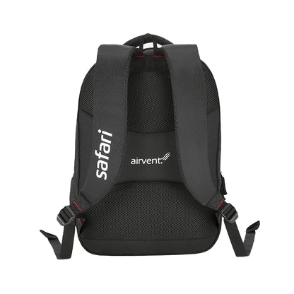 Safari Expand 2 Laptop and Raincover School backpack - Black