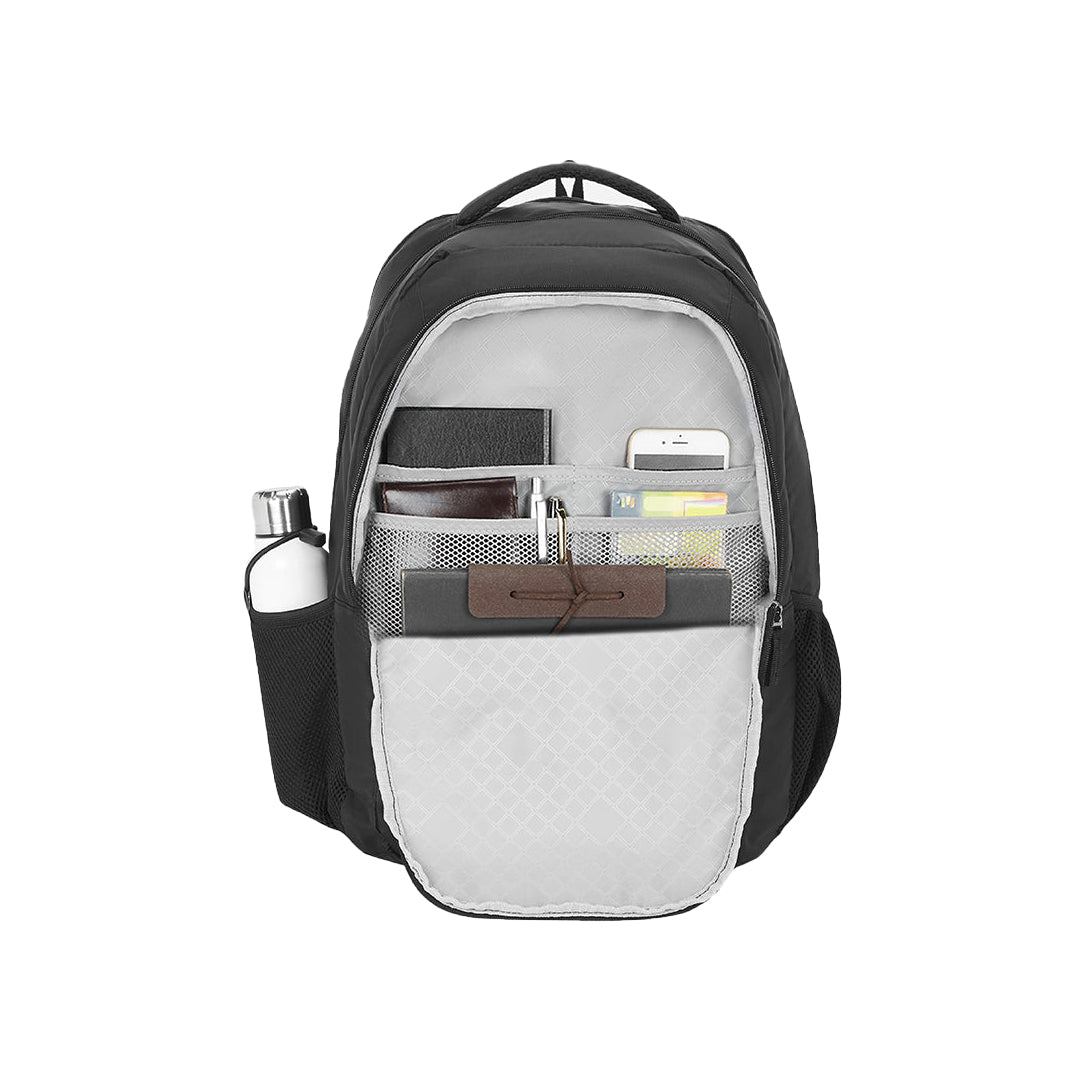 Safari Delta Plus Laptop and Raincover School backpack - Black