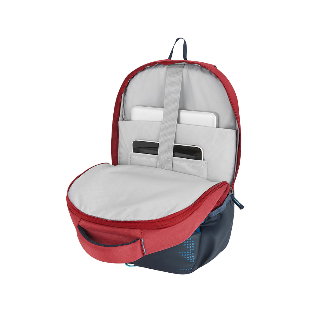 Safari Expand 9 Laptop and Raincover School Backpack - Red