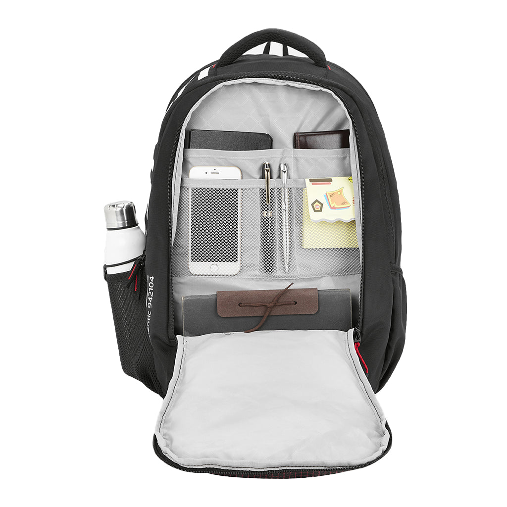 Safari Expand 2 Laptop and Raincover School backpack - Black