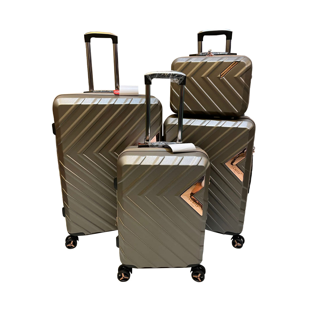 ICARRY Grand Italy Set Of 4 Piece Dual Wheel Trolley