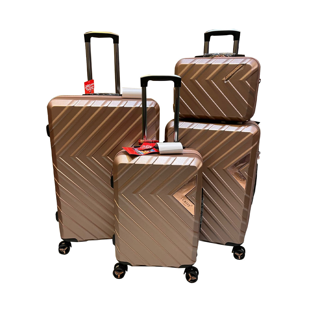 ICARRY Grand Italy Set Of 4 Piece Dual Wheel Trolley