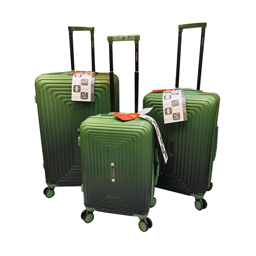 POLO NOBLER - Premium Polycarbonate Trolley TSA Lock Anti-Theft Zip