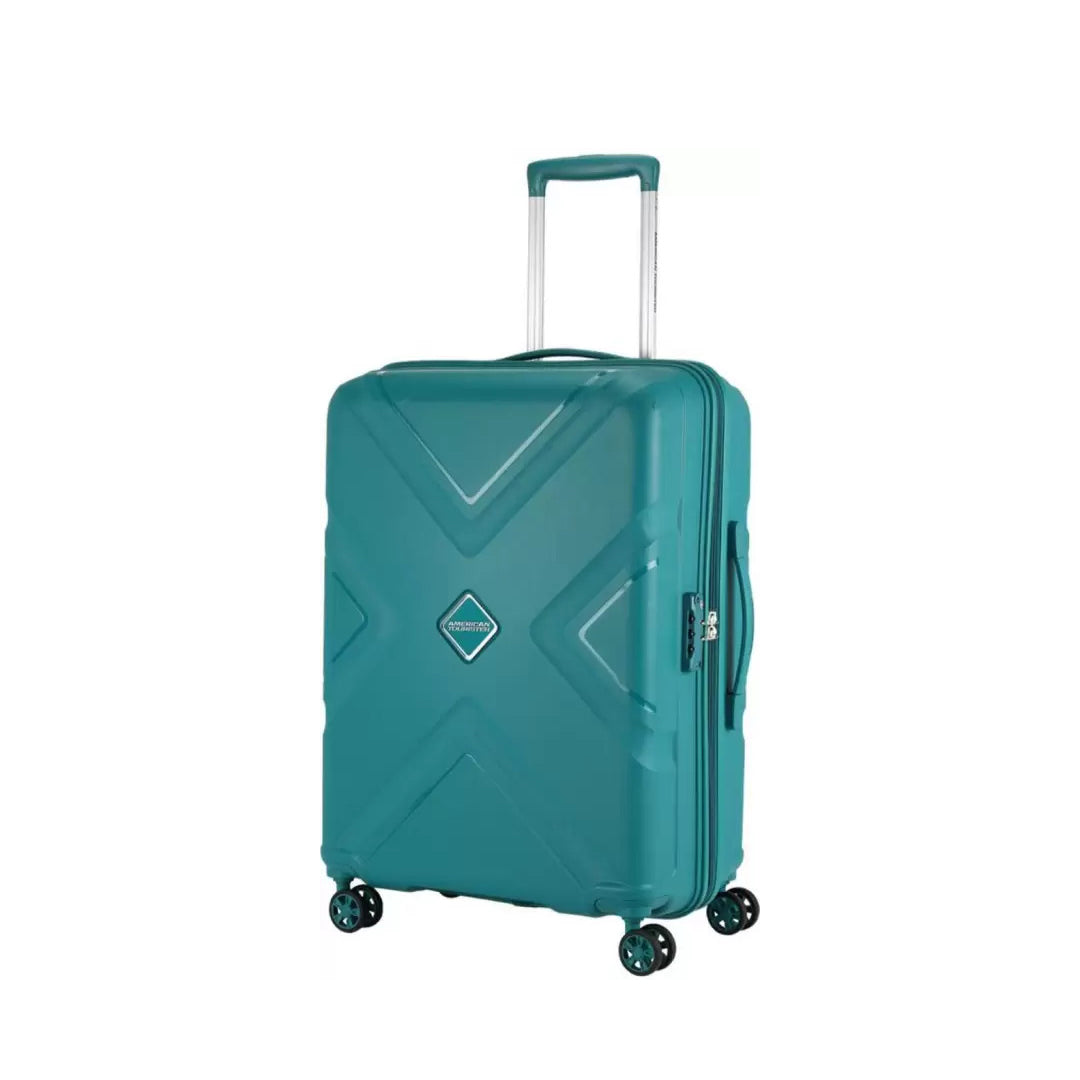 American Tourister Kross SP Rol Polypropylene Combination 8 Wheels Hard Trolley