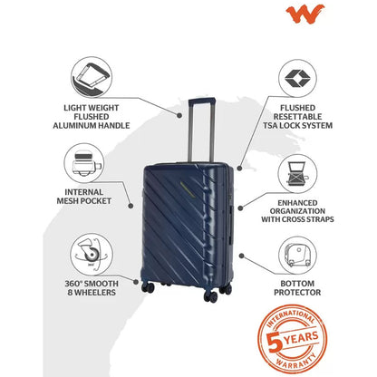 Wildcraft Suitcase - Columbus - Blue