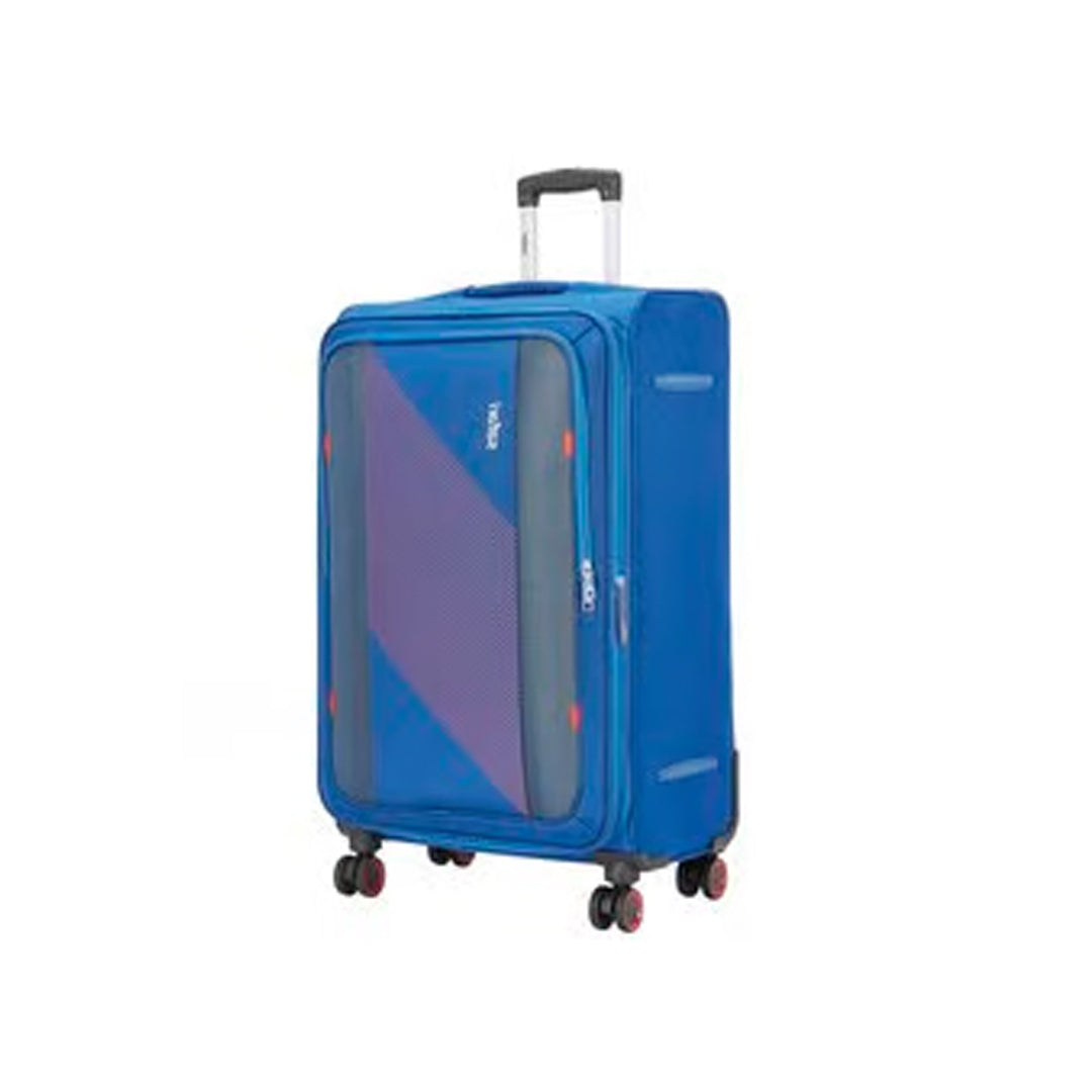 Safari Aura 8 Wheel Soft Trolley 24 in Blue