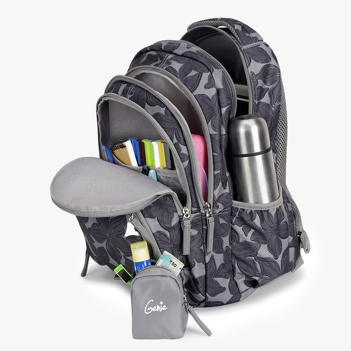 Genie Spring School Backpack - Grey