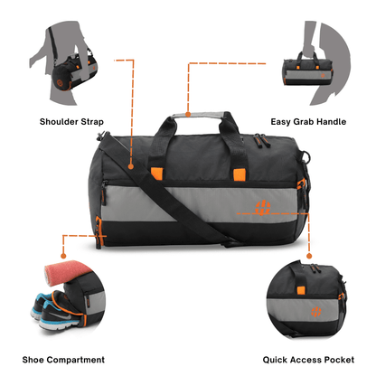 Harissons Trinity 28L Gym Duffle (INCLUDES DEDICATED SHOE POCKET)