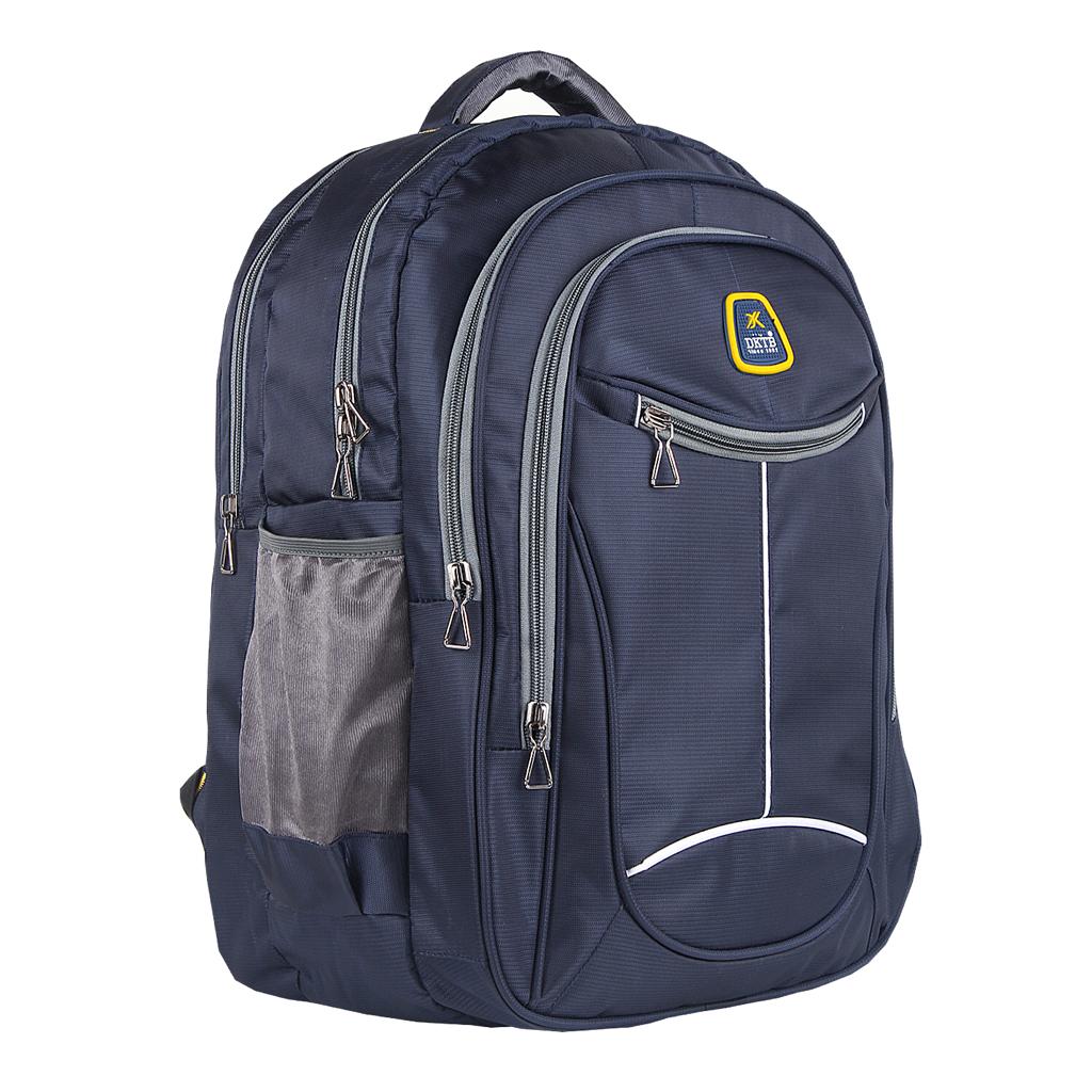 DKTB 39 Litres Water Resistant Stylish Quadra Material Navy Blue Casual Backpack for Men and Women