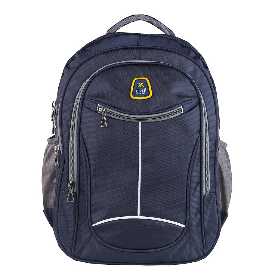 DKTB 39 Litres Water Resistant Stylish Quadra Material Navy Blue Casual Backpack for Men and Women