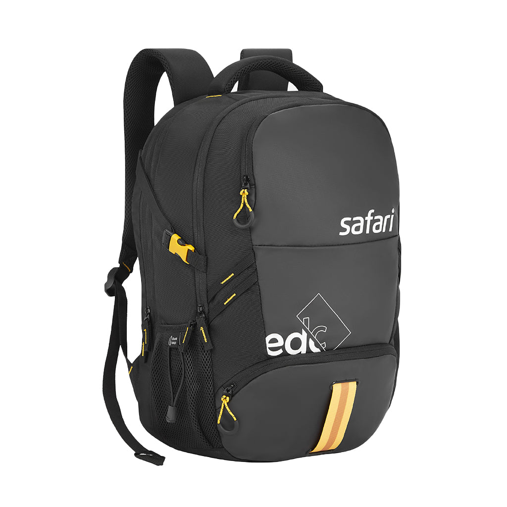 Safari Expand 3 48L Laptop and Rain over Overnighter Backpack - Black