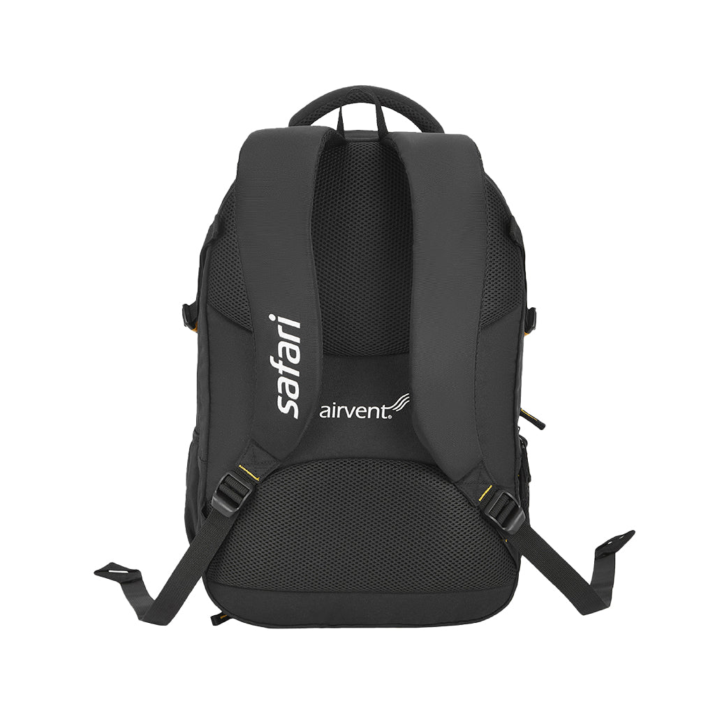 Safari Expand 3 48L Laptop and Rain over Overnighter Backpack - Black