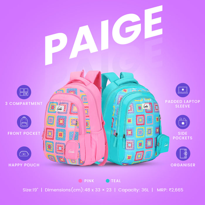 Genie Paige School Backpack - Teal